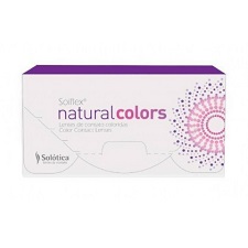 עדשות מגע צבעוניות חודשיות עם מספר Solotica Solflex Natural Colors 2pck