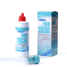 תמיסת אבר קלין לעדשות מגע (Ever clean)