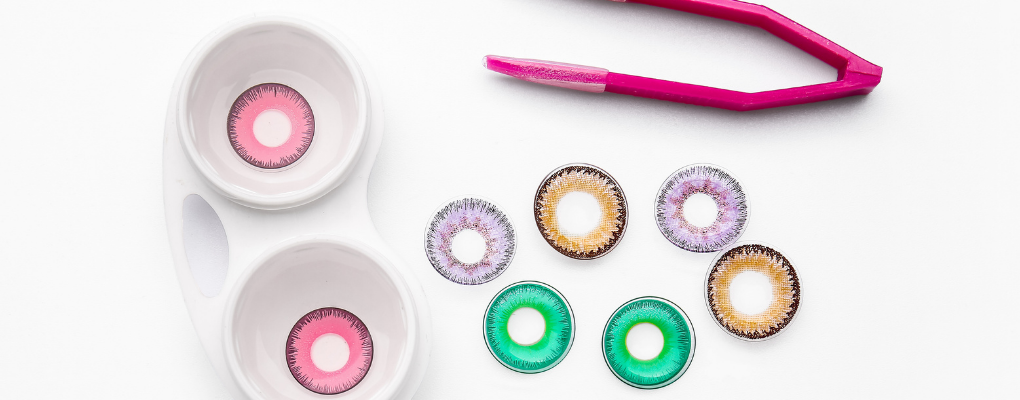 עדשות צבע עם מספר