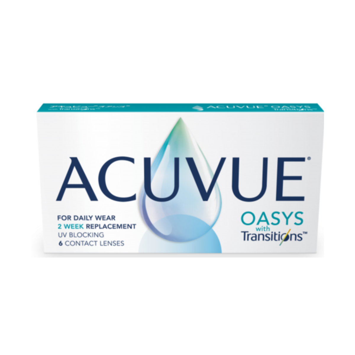 עדשות מגע אואזיס דו שבועיות – acuvue oasys with transitions 6pck