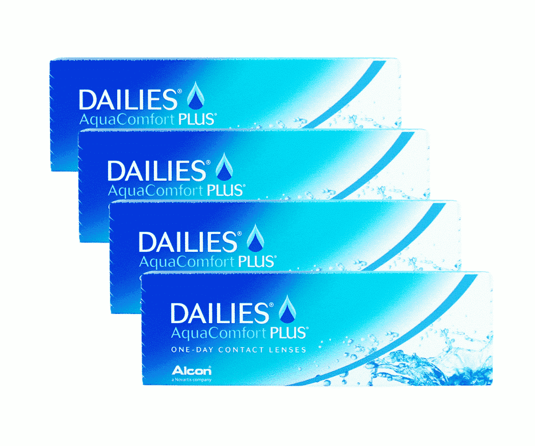 עדשות מגע יומיות - דייליס אקווה קומפורט פלוס - DAILIES AquaComfort Plus 120pck