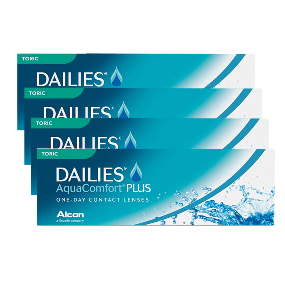 עדשות מגע צילינדר יומיות במבצע - DAILIES AquaComfort Plus Toric 120pck
