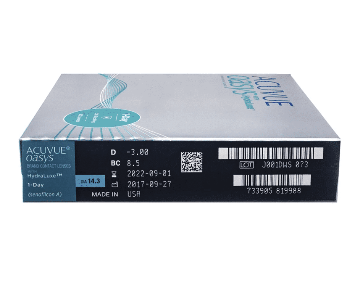 עדשות מגע יומיות, אקיוביו אואזיס - Acuvue Oasys 1 Day