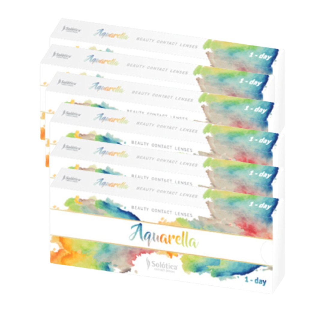עדשות צבעוניות יומיות סולוטיקה אקוורלה - Solotica Aquarella Daily