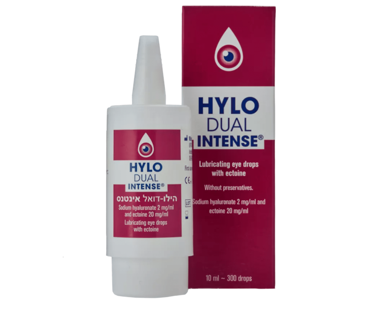 טיפות ליובש חמור - הילו דואל אינטנס 10 מ”ל - HYLO DUAL INTENSE 10ml