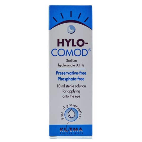 טיפות עיניים ליובש בינוני - הילו קומוד 10 מ”ל - Hylo Comod 10ml
